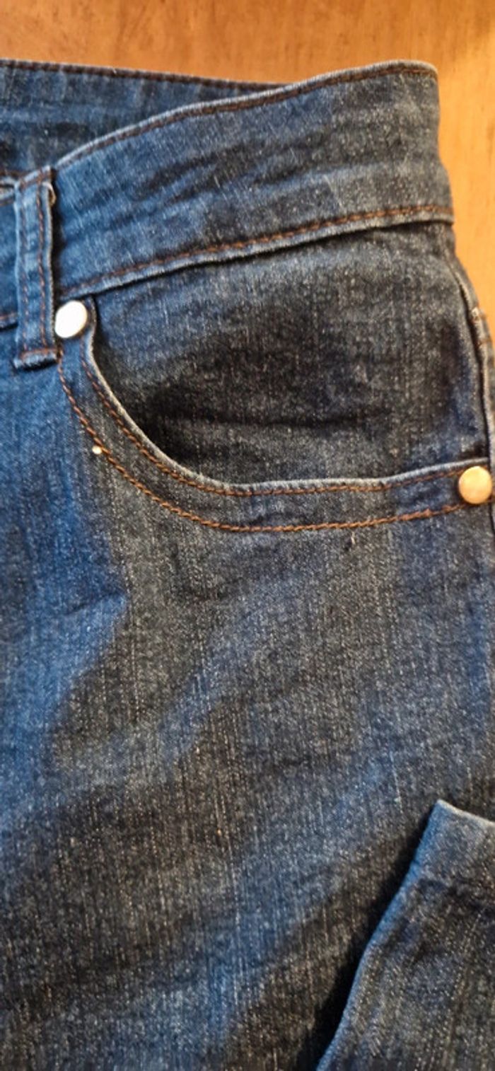 Jeans femme taille haute  46 bleu foncé - photo numéro 2