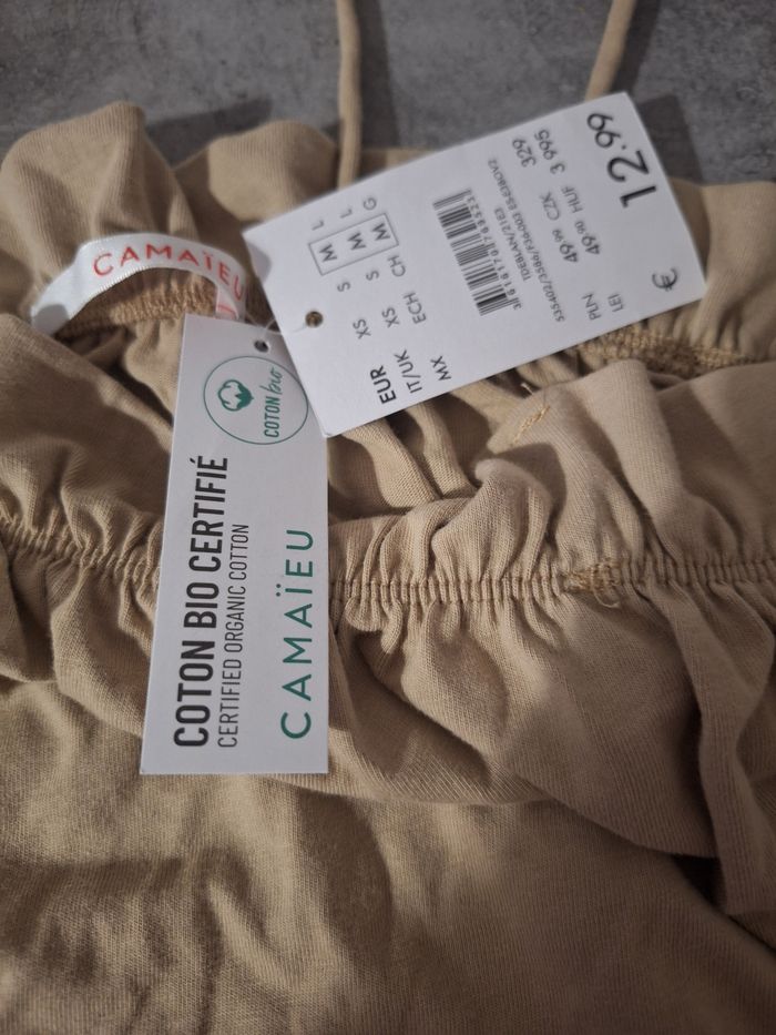 Top camaïeu bretelles spaghetti taille M - photo numéro 3