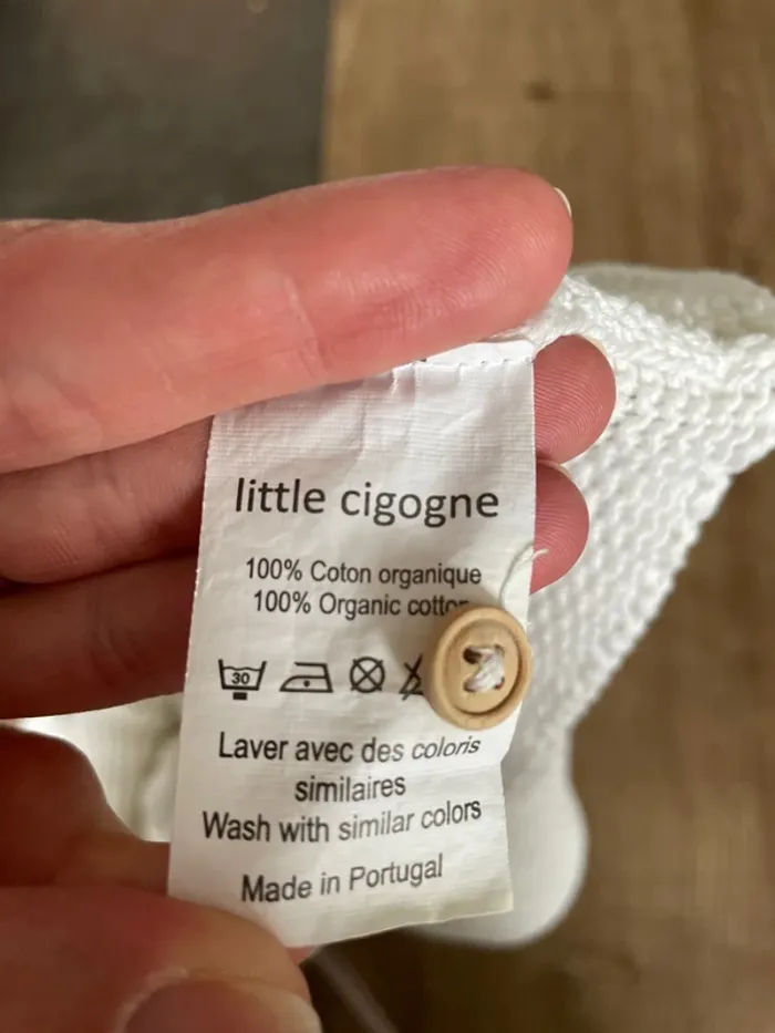 Pull en maille 6mois blanc cassé - photo numéro 5
