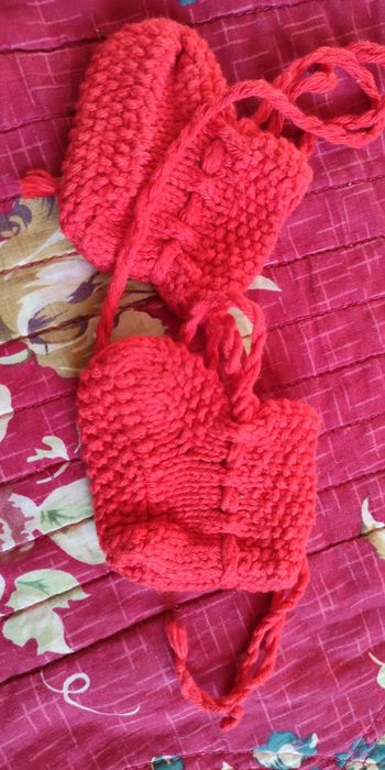 Paire chaussons naissance