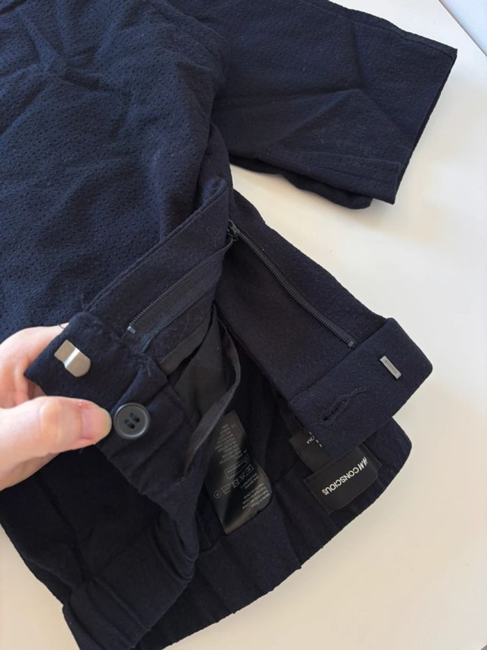 Pantalon fluide bleu marine H&M taille 44 - photo numéro 7