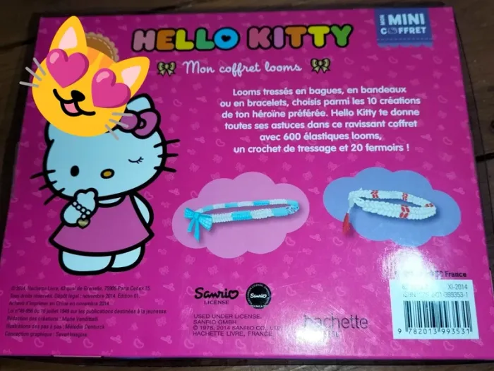 Mon coffret looms Hello Kitty pour bracelet élastiques - photo numéro 2