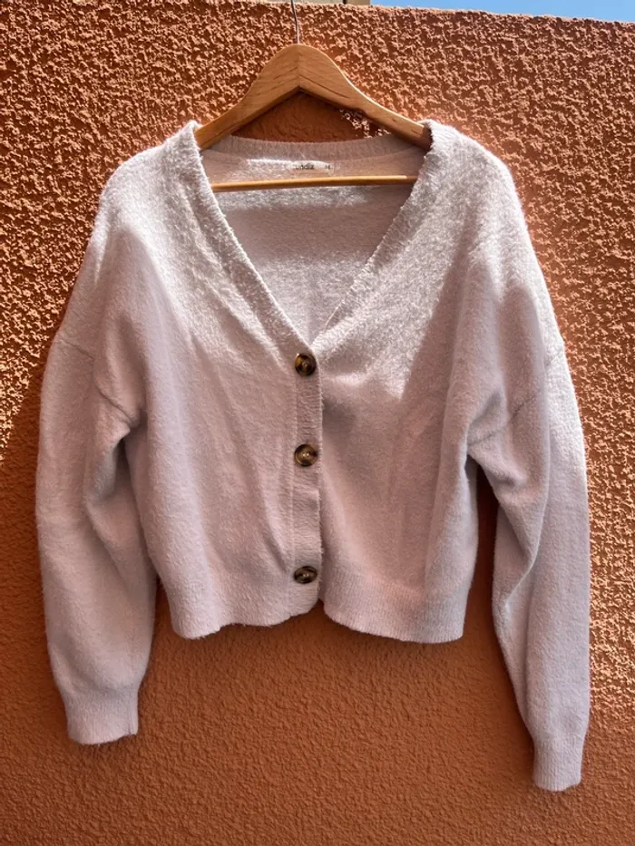 Gillet court blanc