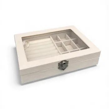 Boîte à Bijoux Blanc 20x4.5 Neuf