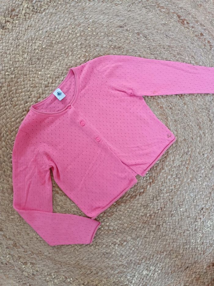 Gilet, veste petit bateau fille 8ans - photo numéro 3