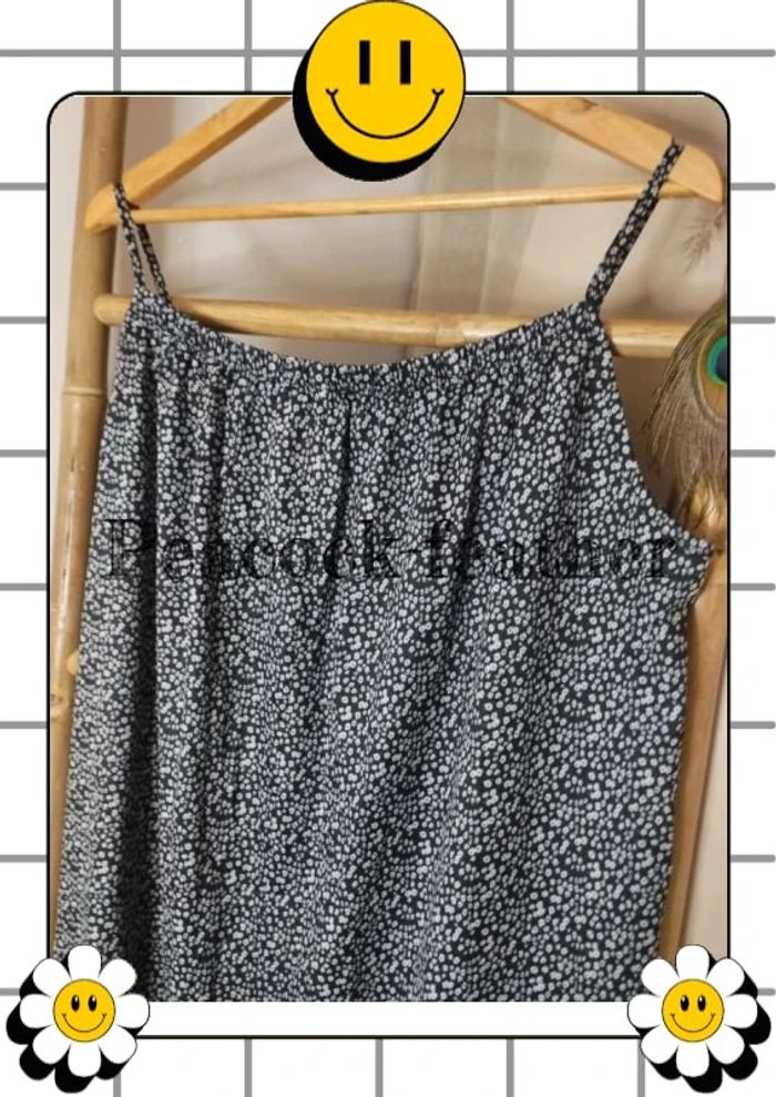 Robe longue bleue fleurie xxl neuve - photo numéro 3