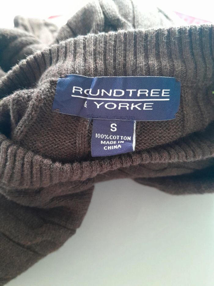 Pull coton torsadé Roundtree & Yorke - photo numéro 3