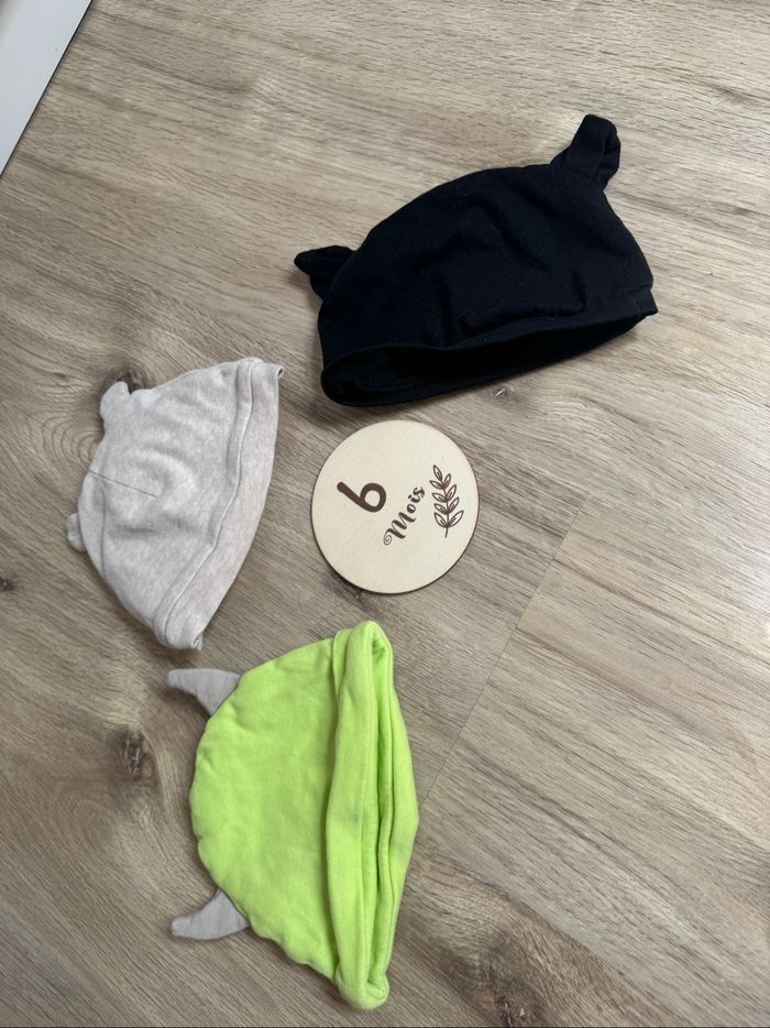 Lot bonnets bébé - photo numéro 3