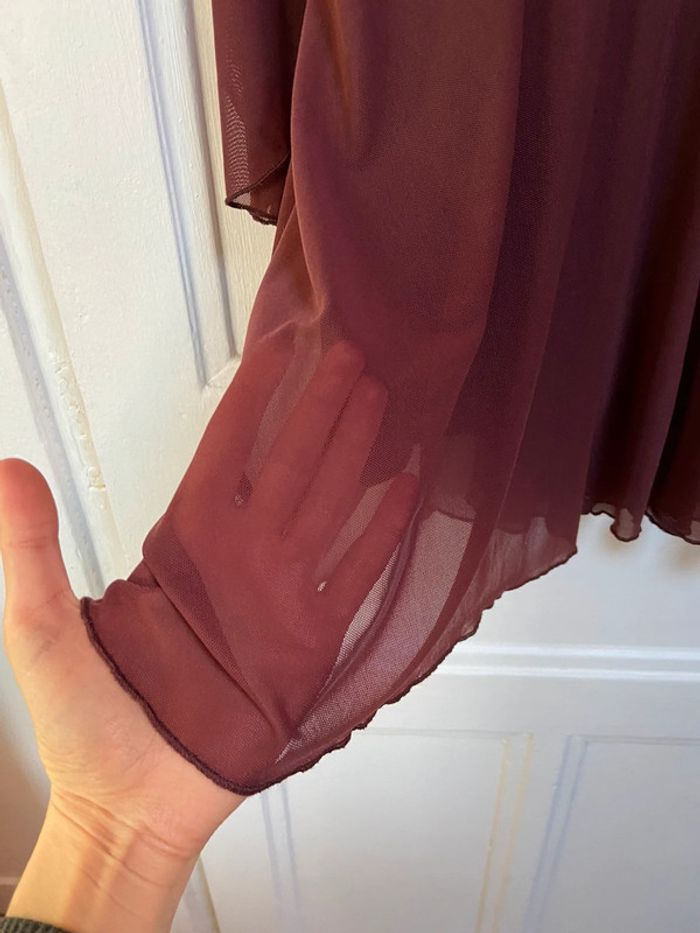 Robe bordeaux taille S - photo numéro 4