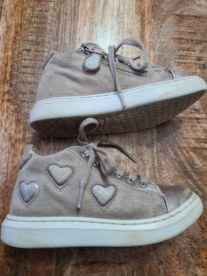 Bottines dorée en cuir Pointure 26 - photo numéro 2
