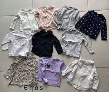 Tee shirt manches longue taille 6 mois