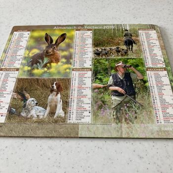 Calendrier poste 2019