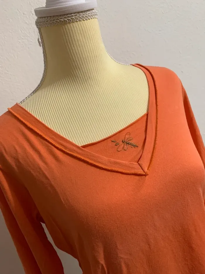 T-shirt corail La Mode Est À Vous – Taille 3 (40/42) - photo numéro 2