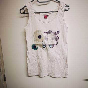 T shirt Marcel débardeur blanc