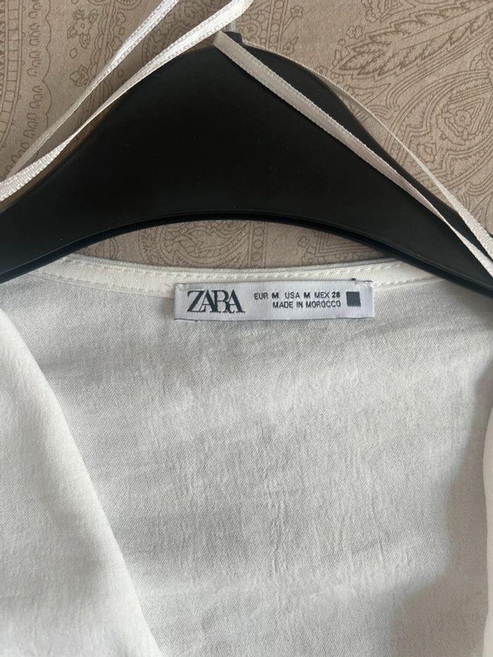 Blouse cache cœur blanche - photo numéro 2