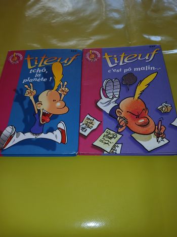 lot de 2 livres titeuf bibliotheque enfant des 9 ans