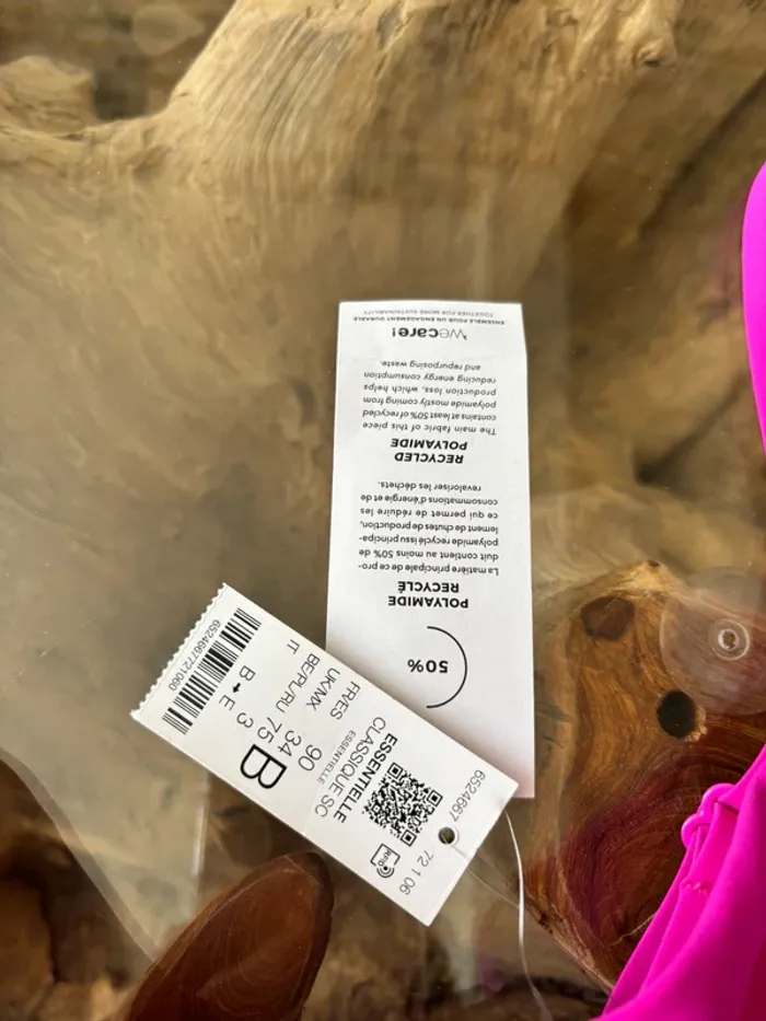 Haut de maillot de bain Etam rose fushia 90b - photo numéro 4