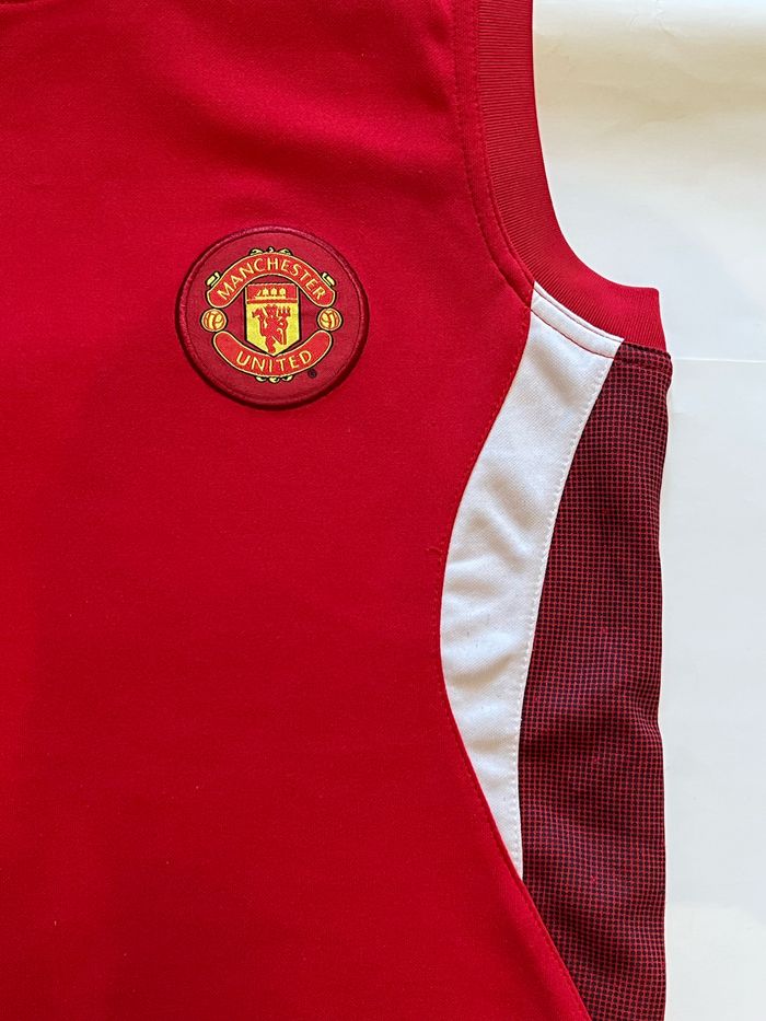 maillot sans manches rouges manchester united 10/11 ans - photo numéro 5