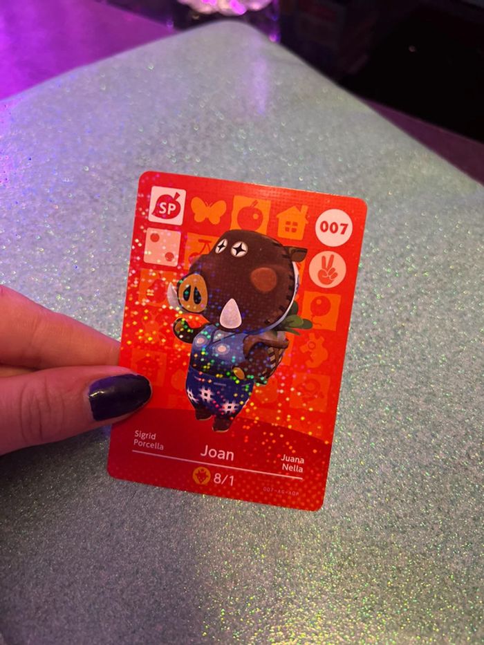 Carte Amiibo Animal Crossing - Série 1 - 007 - Porcella