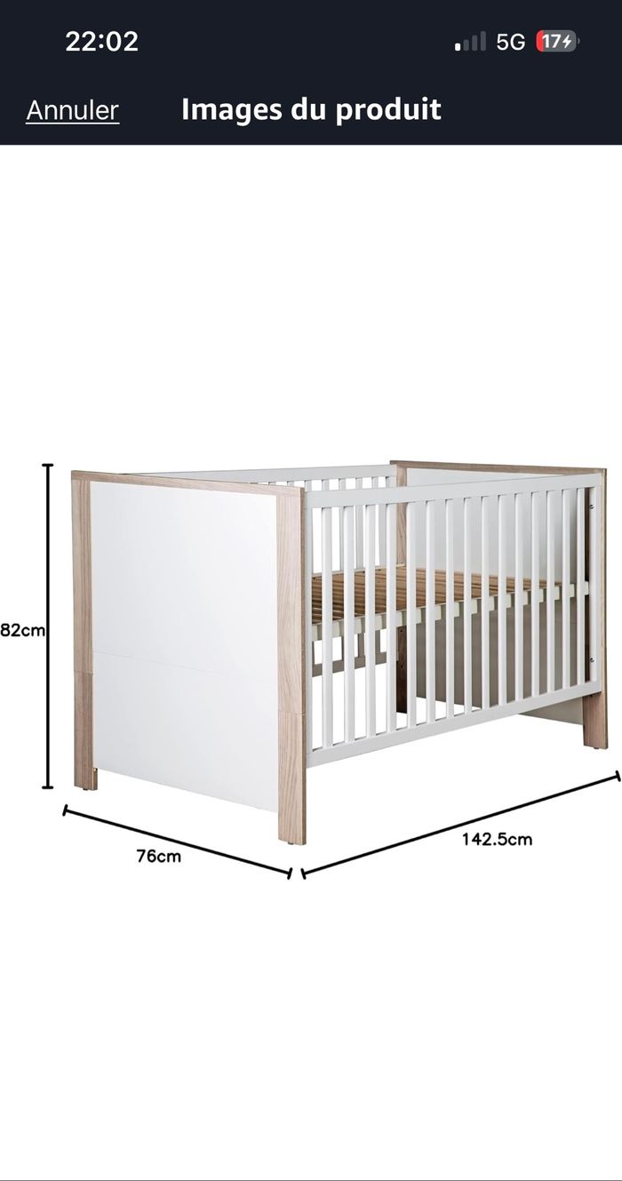 Lit + matelas bébé - photo numéro 2