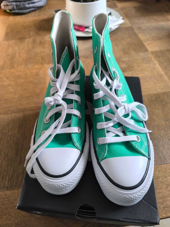 Baskets Converse vertes - photo numéro 6