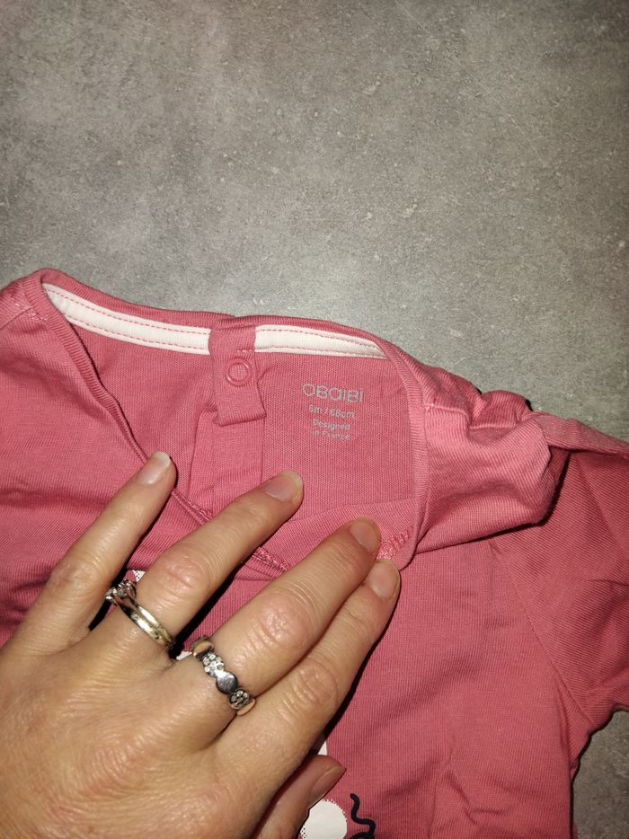 T-shirt manches longues OBAIBI 6 mois - photo numéro 3