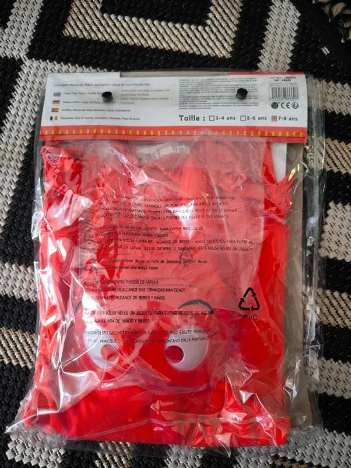 Déguisement enfant Samsam – Neuf – Taille 7-8 ans - photo numéro 2