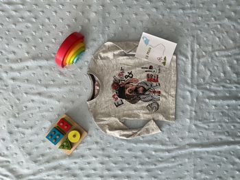 teeshirt manches longues gris chiné impression devant boboli 18 mois