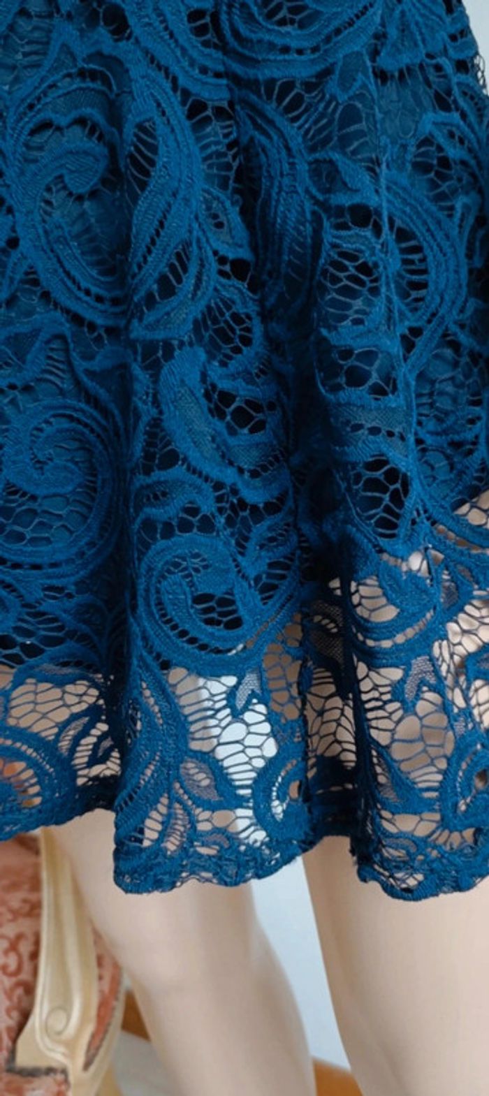 Robe bohème bleu taille S - magnifique - photo numéro 4