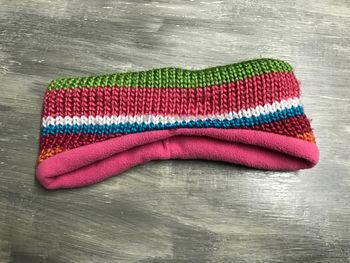 Bandeau cache oreille rose