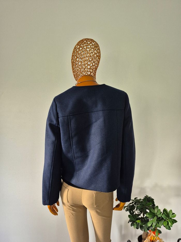Manteau court Femme Bleu Marine Taille L/40 - photo numéro 2
