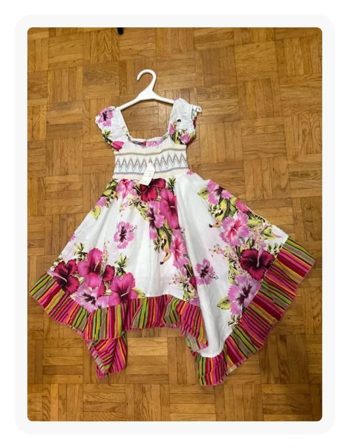 Robe à fleurs blanche - photo numéro 3