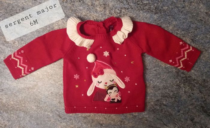 Pull 6M fille