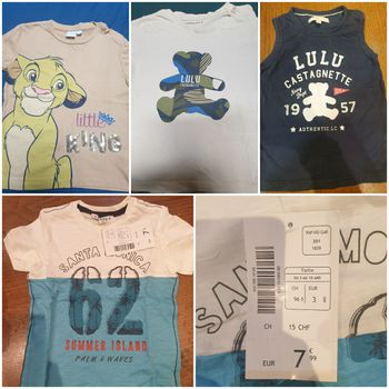 Lot 3 ans très bon état et 1 t shirt neuf avec étiquette 🏷 taille 3 ans 