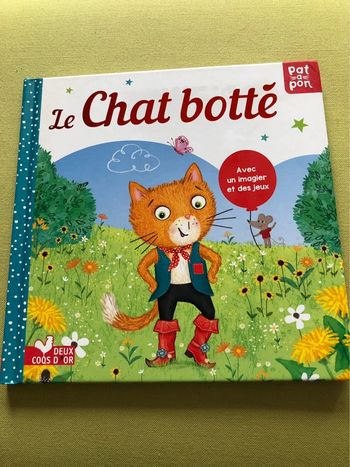 Livre le chat botte pat à pon 18 mois