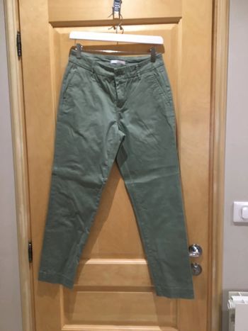 Pantalon Chino camaïeu vert