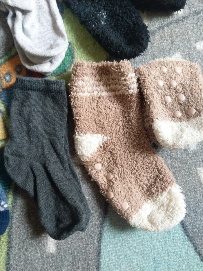 Lot 12 paires de chaussettes diverses marque, taille 18-20 / 19-22 - photo numéro 3
