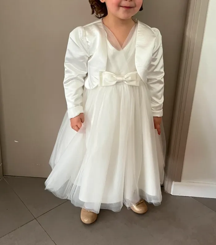 Robe cérémonie avec veste et boléro