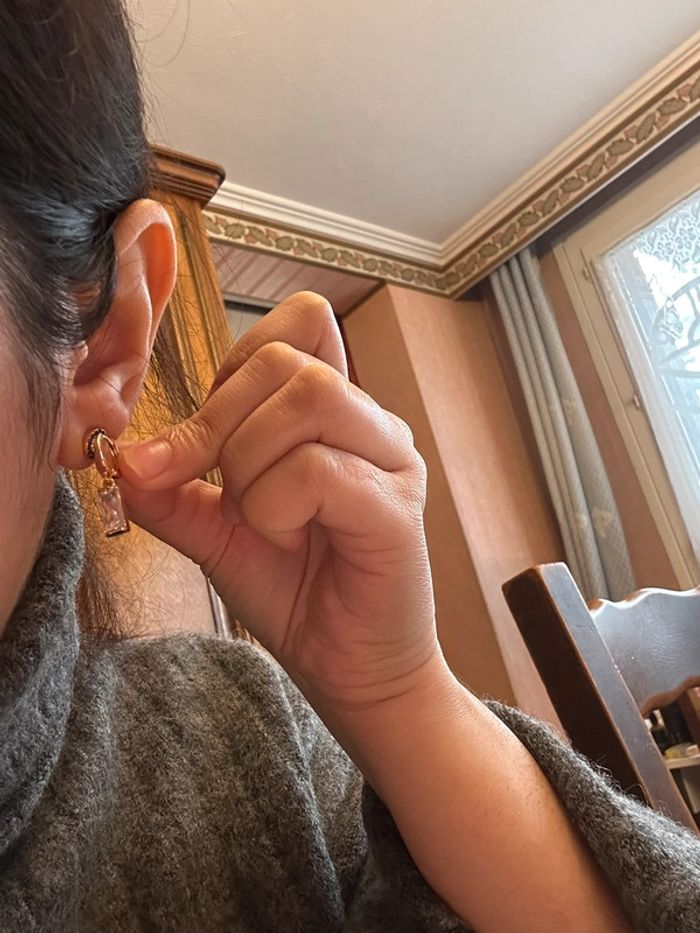 Boucles d’oreilles en acier inoxydable - photo numéro 2