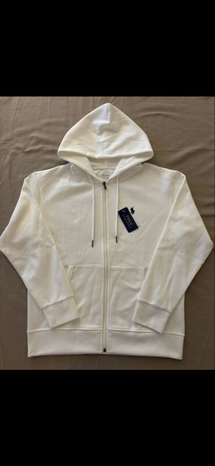 Gilet à capuche Ralph Lauren taille S couleur Blanc - photo numéro 2