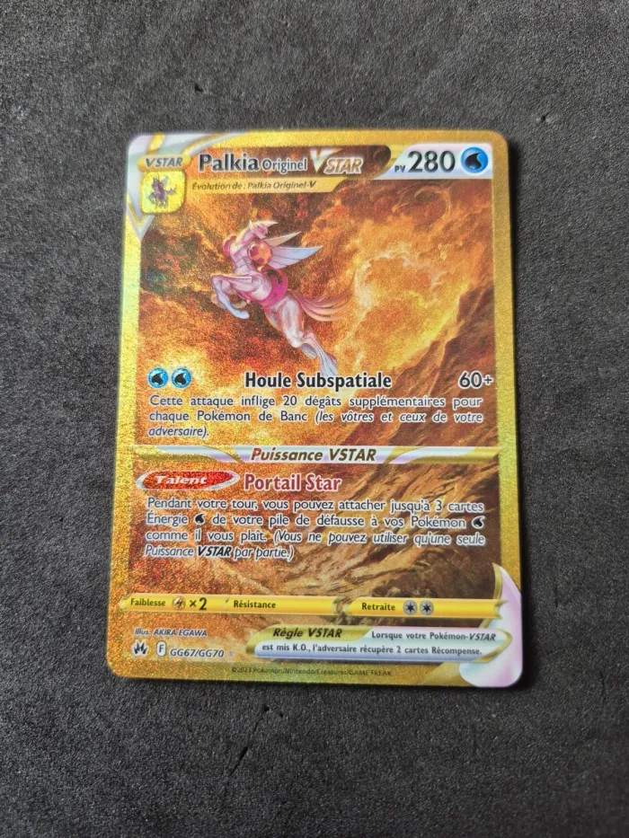 Palkia Originel VStar GG67/GG70 Gold ALT SAR Carte Pokémon EB12.5 Zénith Suprême
