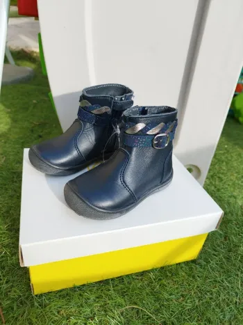 Bottines fille cuir