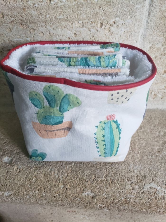 Lingettes/demaquillettes lavable réutilisable