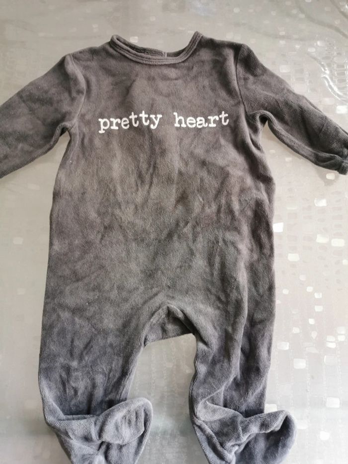 Pyjama bébé gris