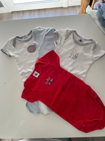 Lot de 4 bodys 18 mois petit bateau