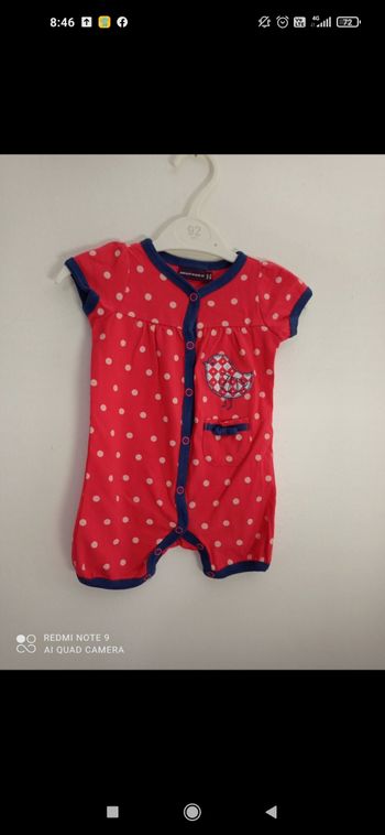 Barboteuse sergent major en 3 mois