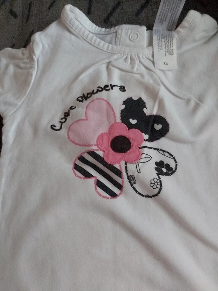 Tshirt taille 74cm 9 mois c&a - photo numéro 3