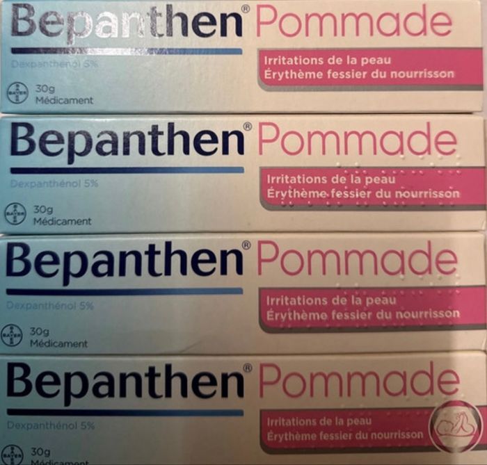 8 tubes crème bepanthen