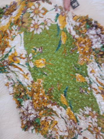 magnifique tee shirt vert a fleurs  neuf