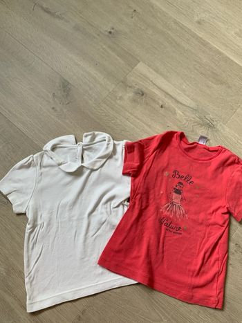 Lot de deux tee-shirts petit bateau - 6 ans en très bon état
